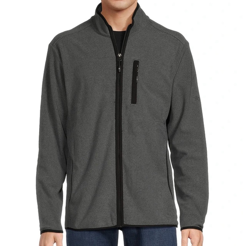 Solaris Gray Textured Knit Pullover
